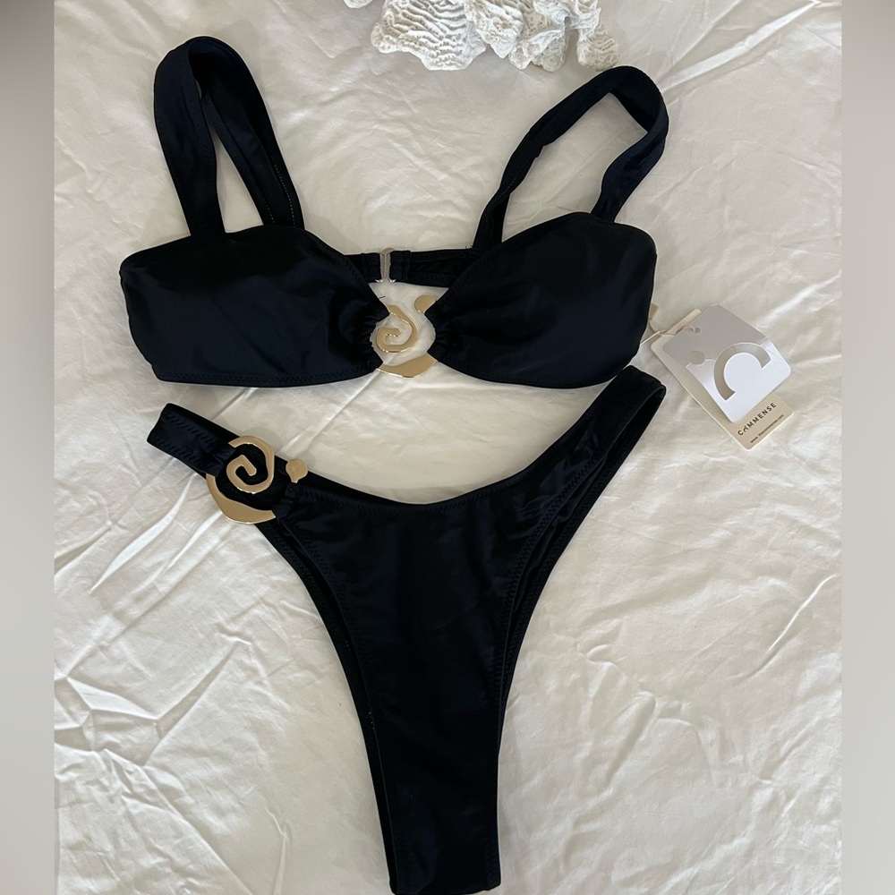 Commense Black Swimwear Set